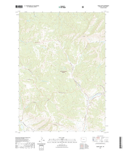United States Geological Survey Mount Leidy, WY (2021, 24000-Scale) digital map