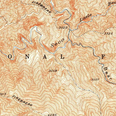 United States Geological Survey Mount Lowe, CA (V2, 1939) digital map