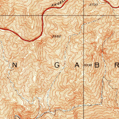 United States Geological Survey Mount Lowe, CA (V2, 1939) digital map