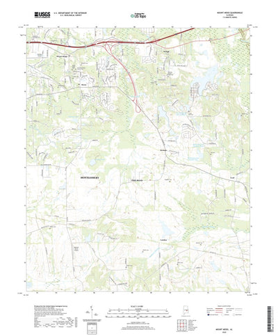 United States Geological Survey Mount Meigs, AL (2020, 24000-Scale) digital map