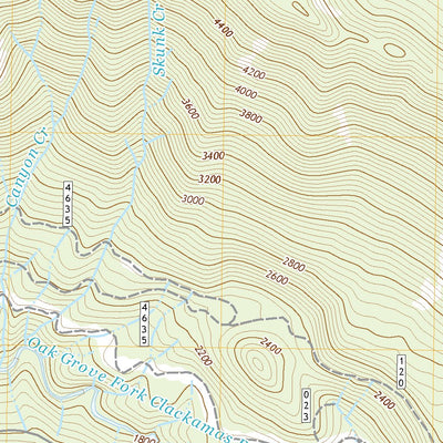 United States Geological Survey Mount Mitchell, OR (2020, 24000-Scale) digital map