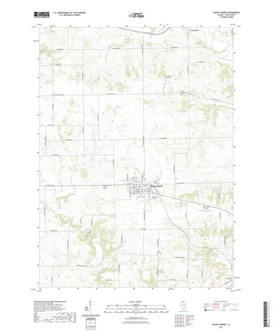 United States Geological Survey Mount Morris, IL (2021, 24000-Scale) digital map