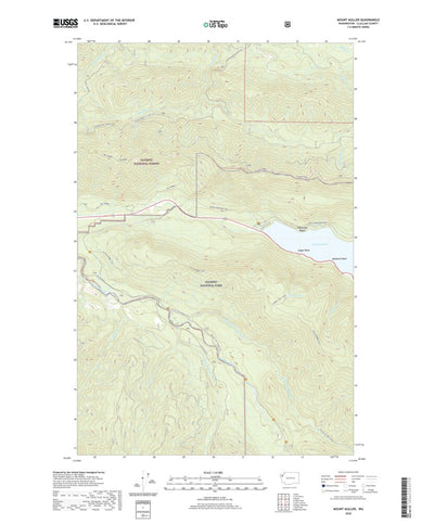United States Geological Survey Mount Muller, WA (2020, 24000-Scale) digital map