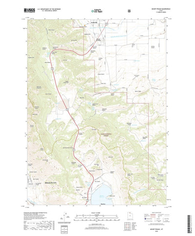 United States Geological Survey Mount Pisgah, UT (2020, 24000-Scale) digital map