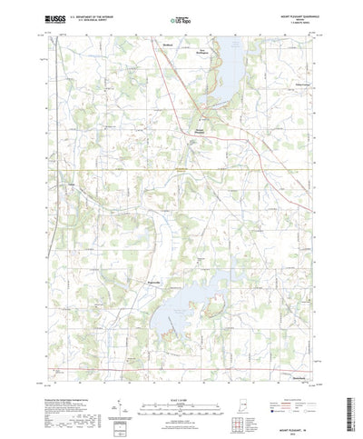 United States Geological Survey Mount Pleasant, IN (2022, 24000-Scale) digital map