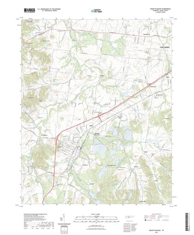 United States Geological Survey Mount Pleasant, TN (2022, 24000-Scale) digital map