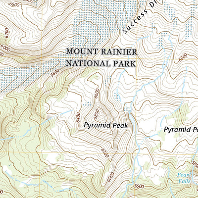 United States Geological Survey Mount Rainier West, WA (2020, 24000-Scale) digital map