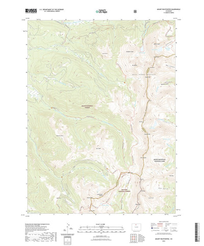 United States Geological Survey Mount Richthofen, CO (2022, 24000-Scale) digital map