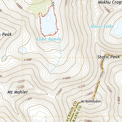 United States Geological Survey Mount Richthofen, CO (2022, 24000-Scale) digital map