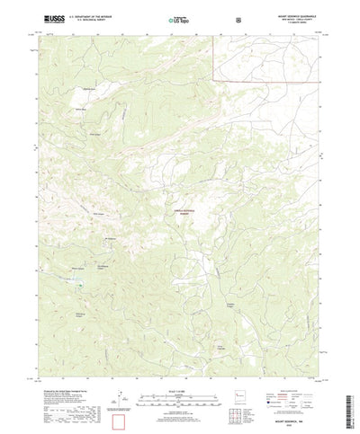 United States Geological Survey Mount Sedgwick, NM (2020, 24000-Scale) digital map