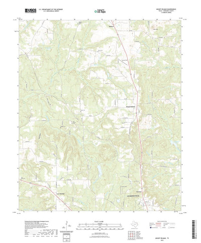 United States Geological Survey Mount Selman, TX (2022, 24000-Scale) digital map
