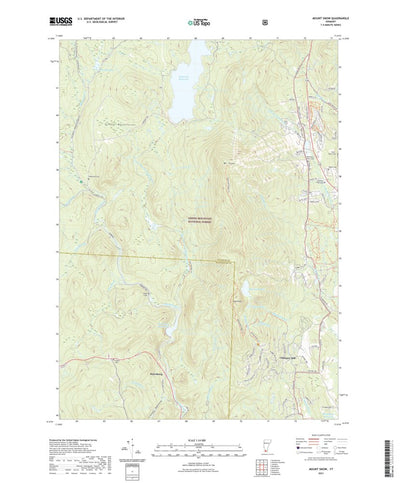 United States Geological Survey Mount Snow, VT (2021, 24000-Scale) digital map