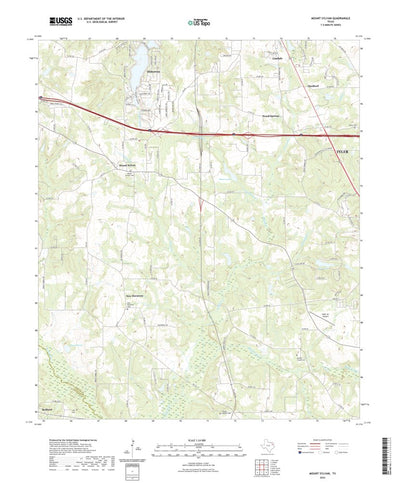 United States Geological Survey Mount Sylvan, TX (2022, 24000-Scale) digital map