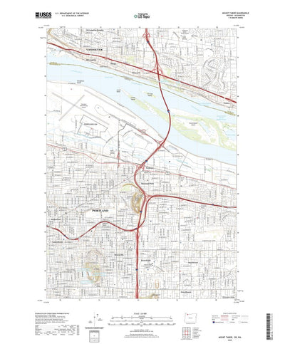 United States Geological Survey Mount Tabor, OR (2020, 24000-Scale) digital map