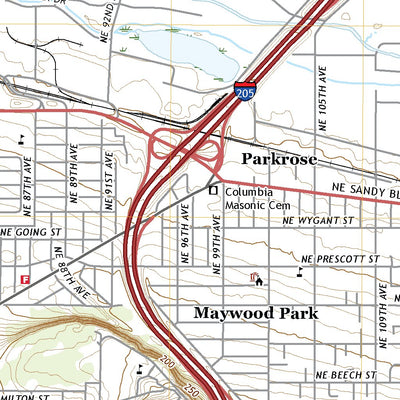 United States Geological Survey Mount Tabor, OR (2020, 24000-Scale) digital map