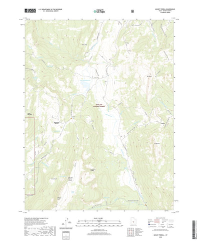 United States Geological Survey Mount Terrill, UT (2020, 24000-Scale) digital map