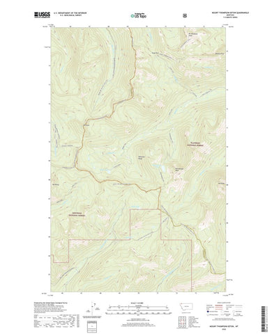 United States Geological Survey Mount Thompson-Seton, MT (2020, 24000-Scale) digital map