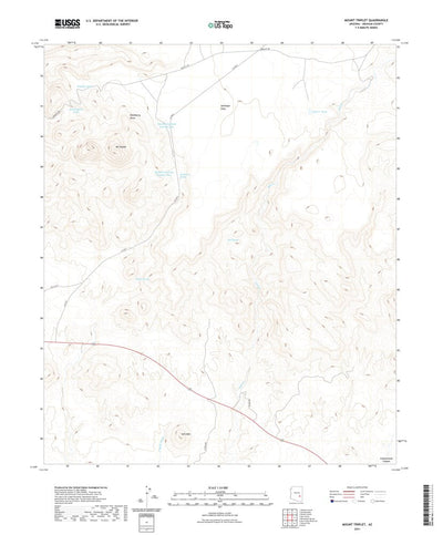 United States Geological Survey Mount Triplet, AZ (2021, 24000-Scale) digital map