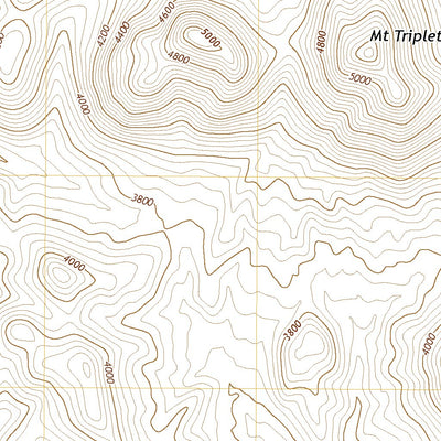United States Geological Survey Mount Triplet, AZ (2021, 24000-Scale) digital map