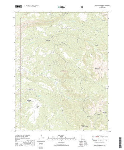 United States Geological Survey Mount Tukuhnikivatz, UT (2020, 24000-Scale) digital map