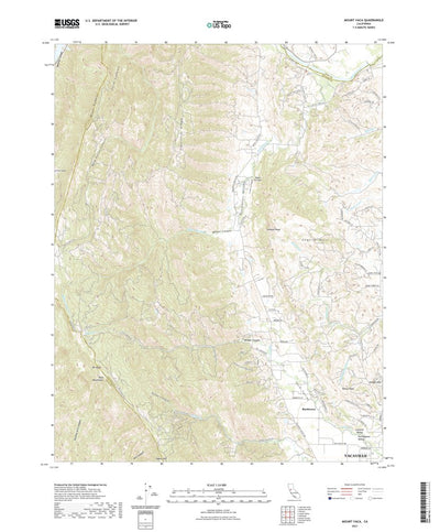 United States Geological Survey Mount Vaca, CA (2021, 24000-Scale) digital map