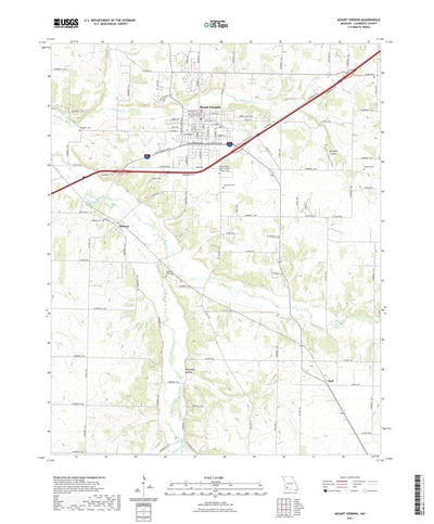 United States Geological Survey Mount Vernon, MO (2021, 24000-Scale) digital map