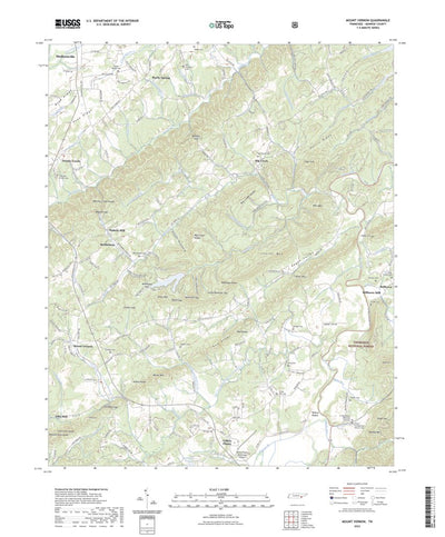 United States Geological Survey Mount Vernon, TN (2022, 24000-Scale) digital map