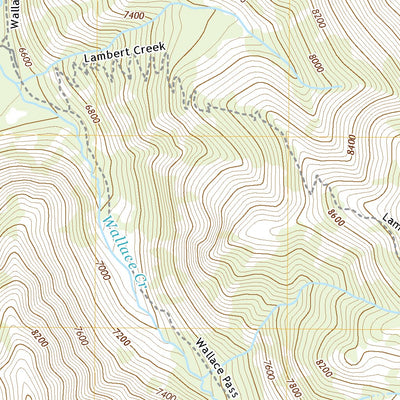 United States Geological Survey Mount Wallace, MT (2020, 24000-Scale) digital map