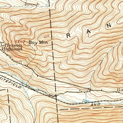 United States Geological Survey Mount Washington, NH (1893, 62500-Scale) digital map