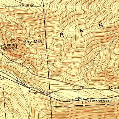 United States Geological Survey Mount Washington, NH (1896, 62500-Scale) digital map