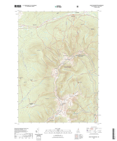 United States Geological Survey Mount Washington, NH (2021, 24000-Scale) digital map