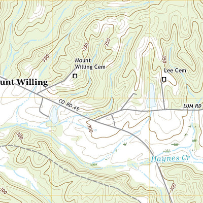 United States Geological Survey Mount Willing, AL (2020, 24000-Scale) digital map