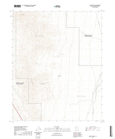 United States Geological Survey Mount Wilson, AZ (2021, 24000-Scale) digital map