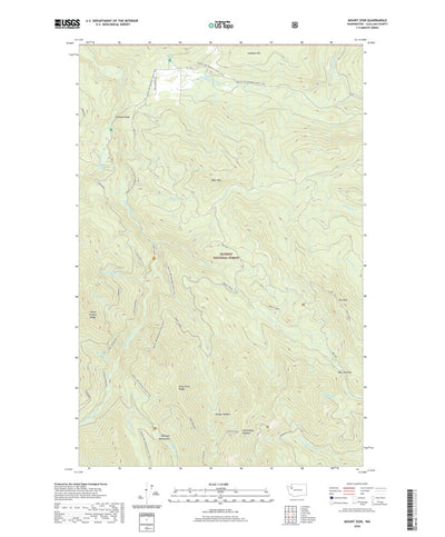United States Geological Survey Mount Zion, WA (2020, 24000-Scale) digital map