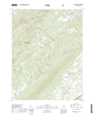 United States Geological Survey Mountain Falls, VA (2022, 24000-Scale) digital map