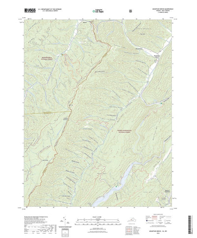 United States Geological Survey Mountain Grove, VA (2022, 24000-Scale) digital map