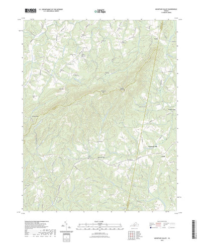 United States Geological Survey Mountain Valley, VA (2022, 24000-Scale) digital map