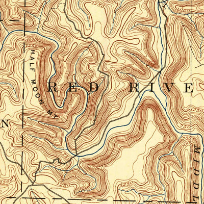 United States Geological Survey Mountain View, AR (1892, 125000-Scale) digital map