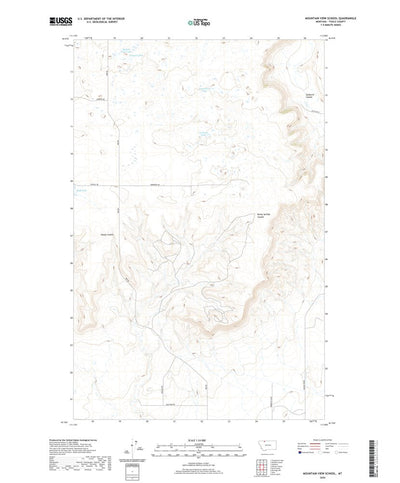 United States Geological Survey Mountain View School, MT (2020, 24000-Scale) digital map