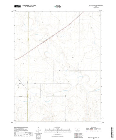 United States Geological Survey Mouth of Lake Creek, KS (2022, 24000-Scale) digital map