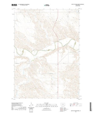 United States Geological Survey Mouth of Mission Creek, SD (2021, 24000-Scale) digital map