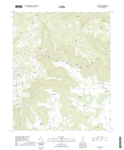 United States Geological Survey Mud Creek, AL (2020, 24000-Scale) digital map
