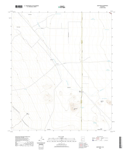 United States Geological Survey Muir Ranch, NM (2020, 24000-Scale) digital map