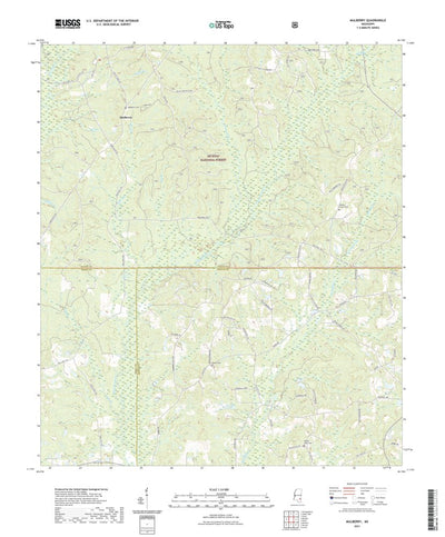 United States Geological Survey Mulberry, MS (2021, 24000-Scale) digital map