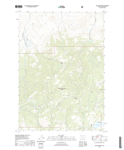 United States Geological Survey Mule Deer Ridge, OR (2020, 24000-Scale) digital map