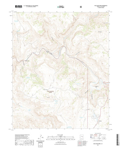 United States Geological Survey Mule Hoof Bend, AZ (2021, 24000-Scale) digital map