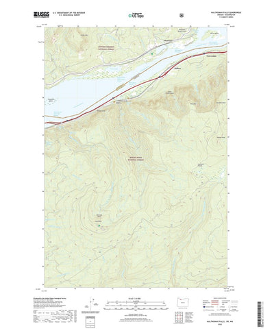 United States Geological Survey Multnomah Falls, OR (2020, 24000-Scale) digital map