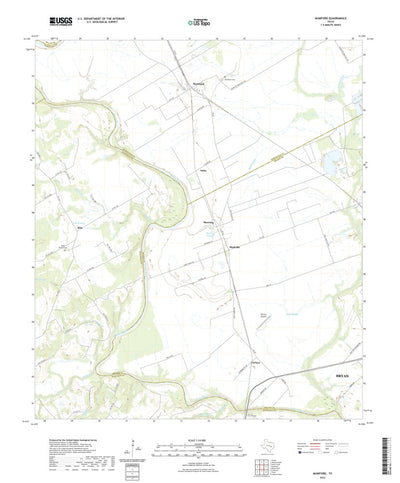 United States Geological Survey Mumford, TX (2022, 24000-Scale) digital map