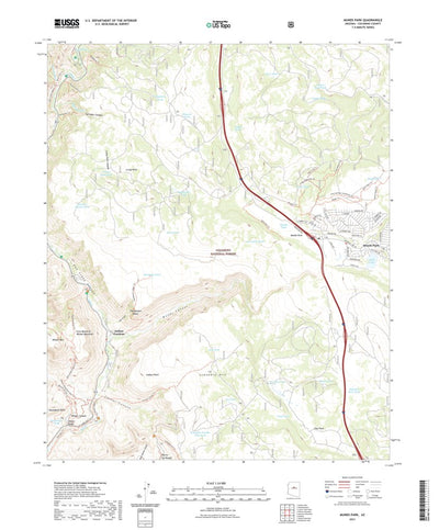 United States Geological Survey Munds Park, AZ (2021, 24000-Scale) digital map