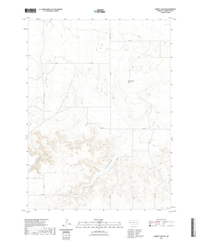United States Geological Survey Murray Lake SW, NE (2021, 24000-Scale) digital map